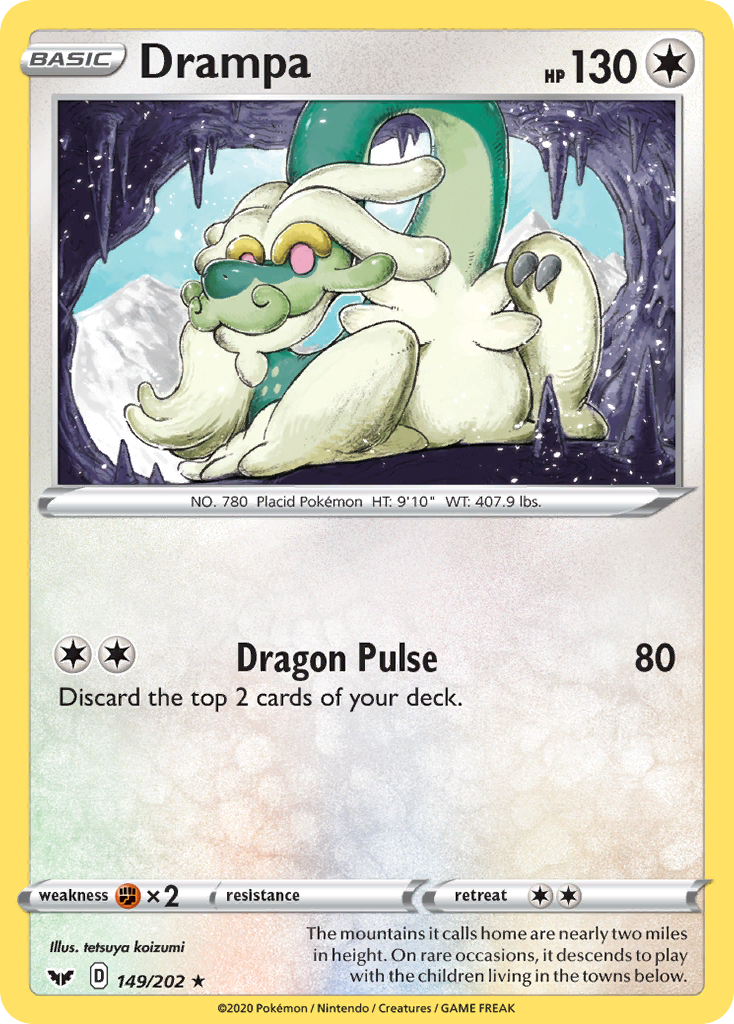 Drampa (149/202) [Sword & Shield: Base Set] - Destination Retro