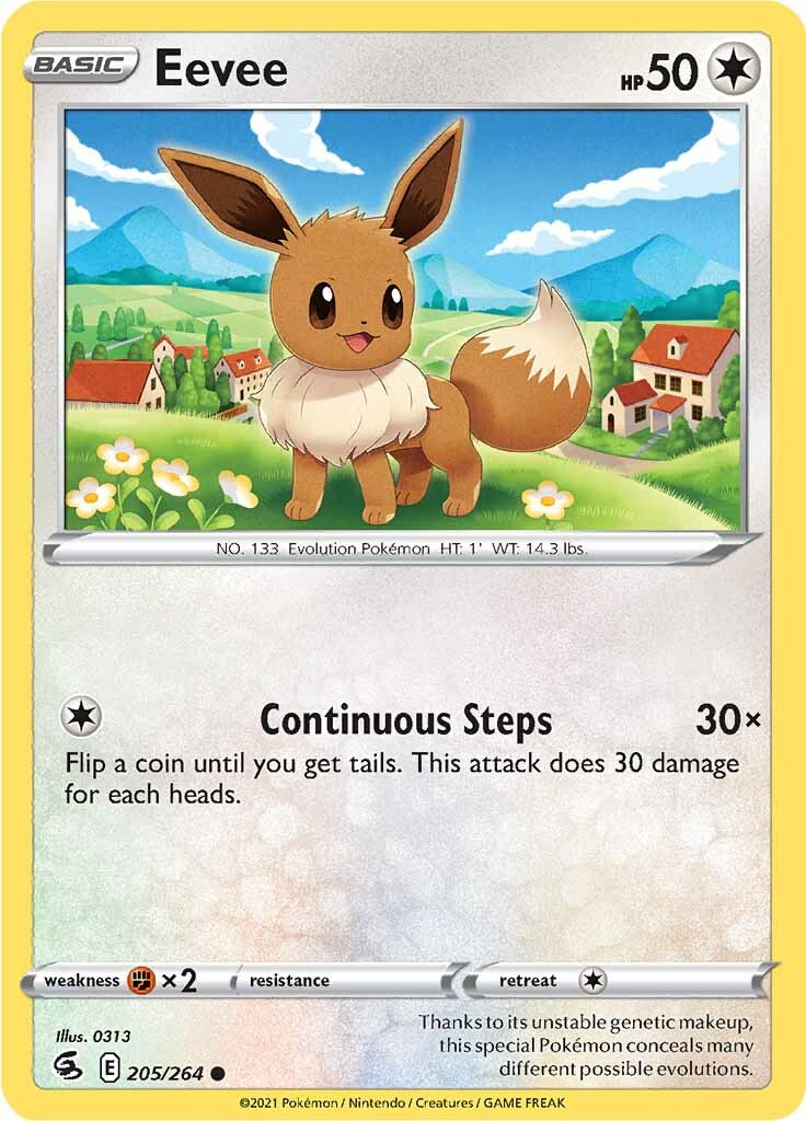 Eevee (205/264) [Sword & Shield: Fusion Strike] - Destination Retro
