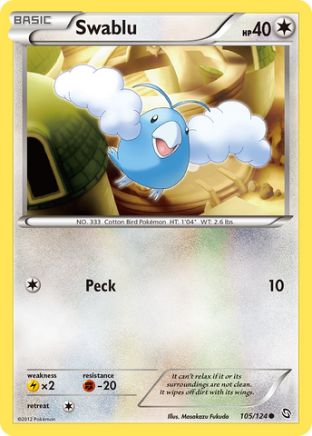 Swablu (105/124) [Black & White: Dragons Exalted] - Destination Retro