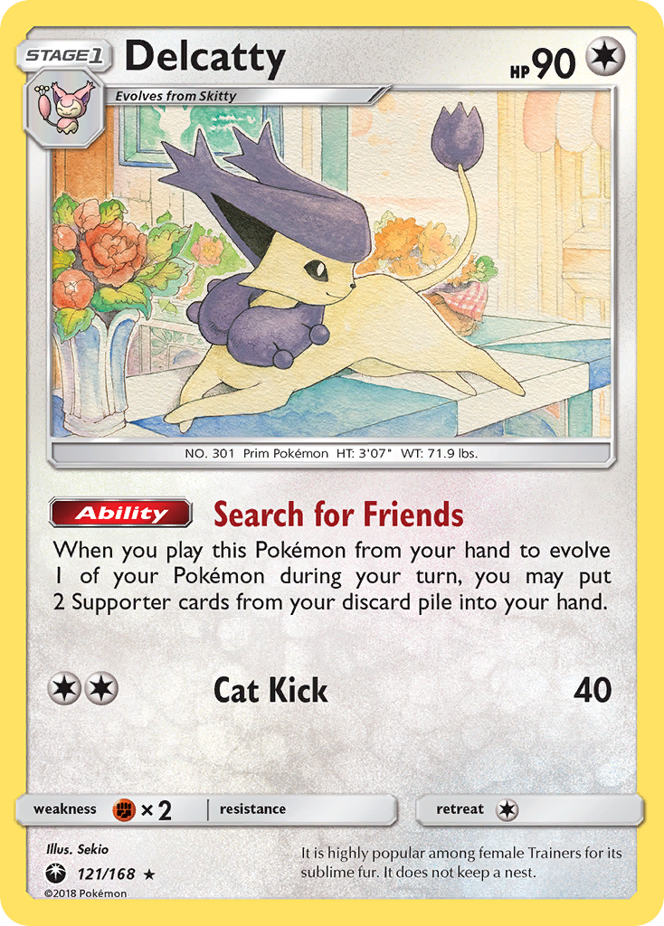 Delcatty (121/168) [Sun & Moon: Celestial Storm] - Destination Retro