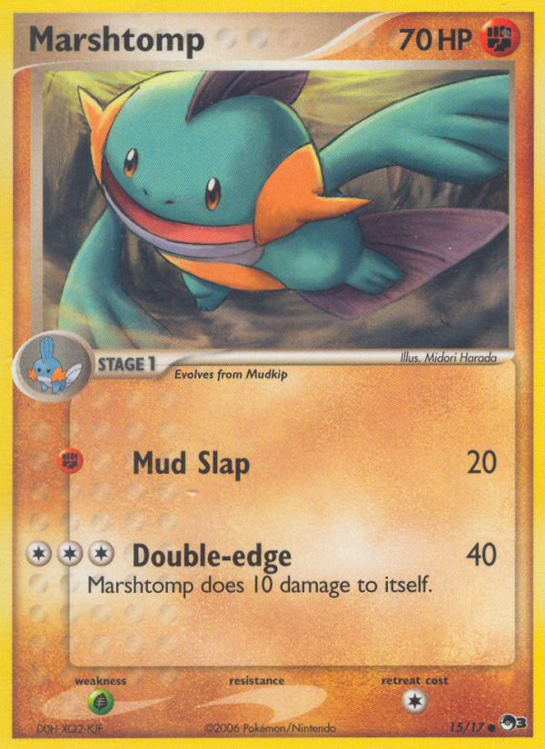 Marshtomp (15/17) [POP Series 3] - Destination Retro