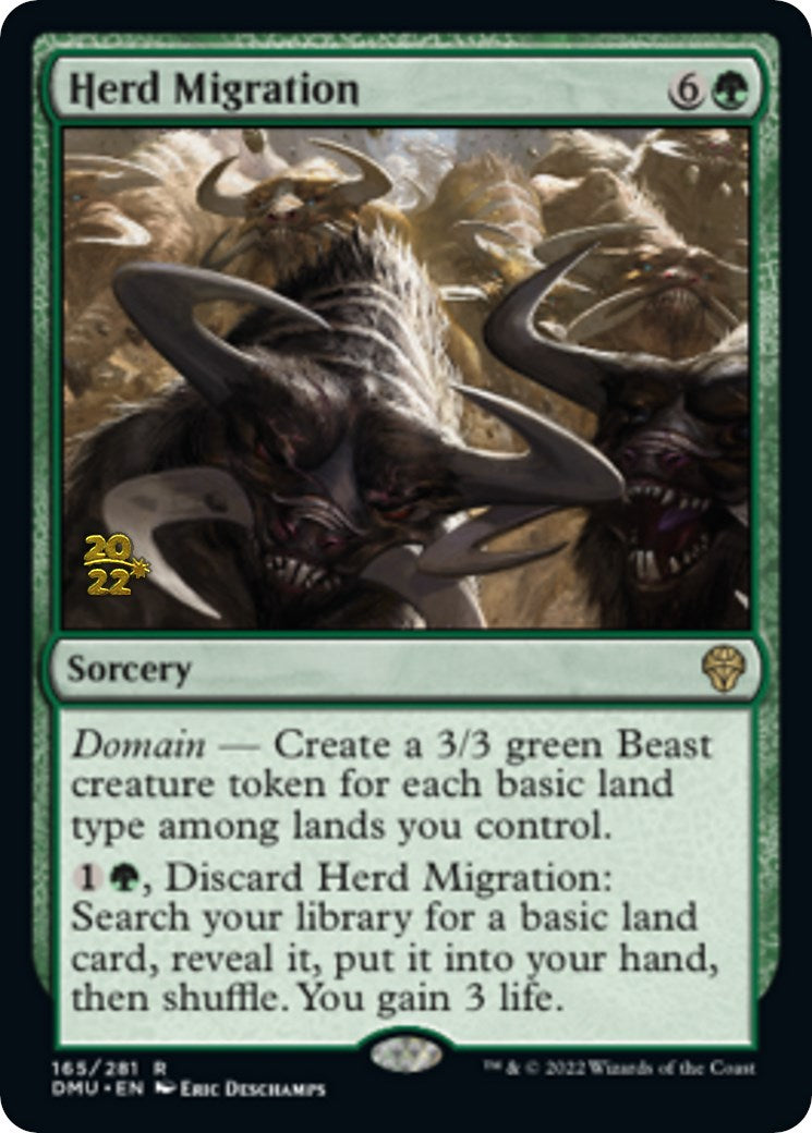 Herd Migration [Dominaria United Prerelease Promos] - Destination Retro