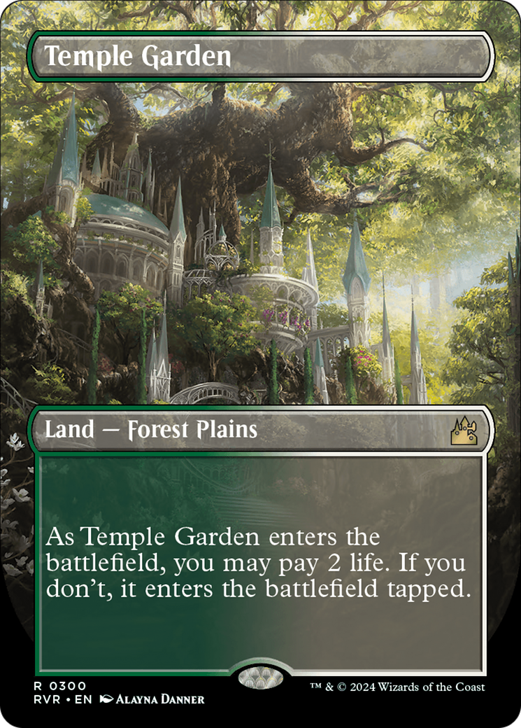 Temple Garden (Borderless) [Ravnica Remastered] - Destination Retro