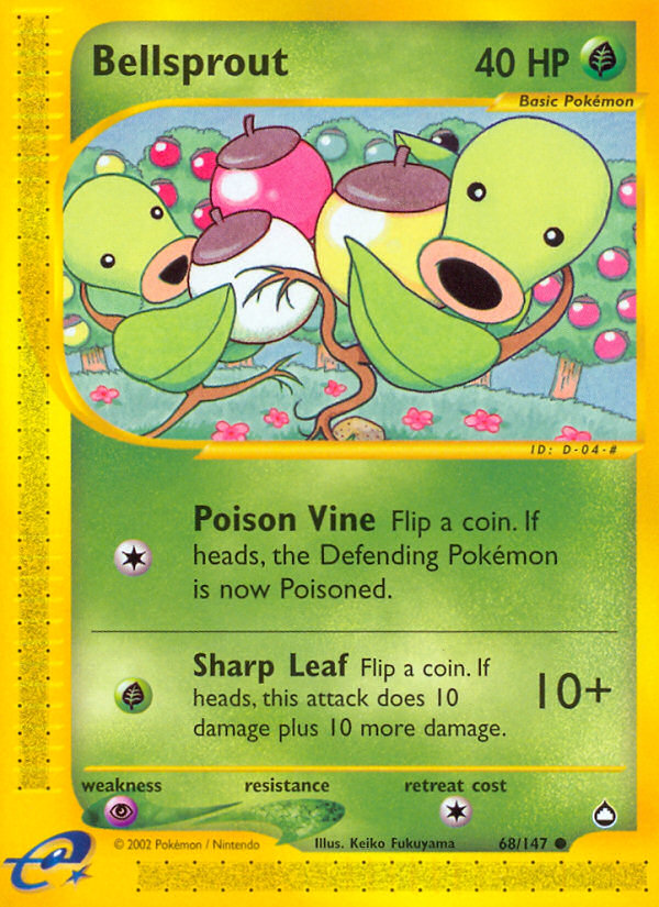 Bellsprout (68/147) [Aquapolis] - Destination Retro
