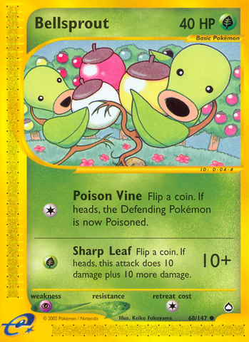 Bellsprout (68/147) [Aquapolis] - Destination Retro
