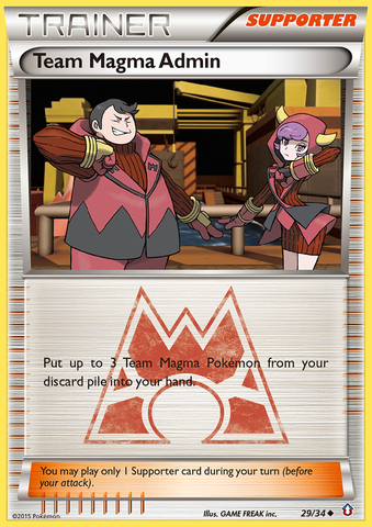 Team Magma Admin (29/34) [XY: Double Crisis] - Destination Retro