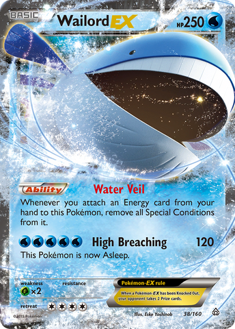 Wailord EX (38/160) [XY: Primal Clash] - Destination Retro