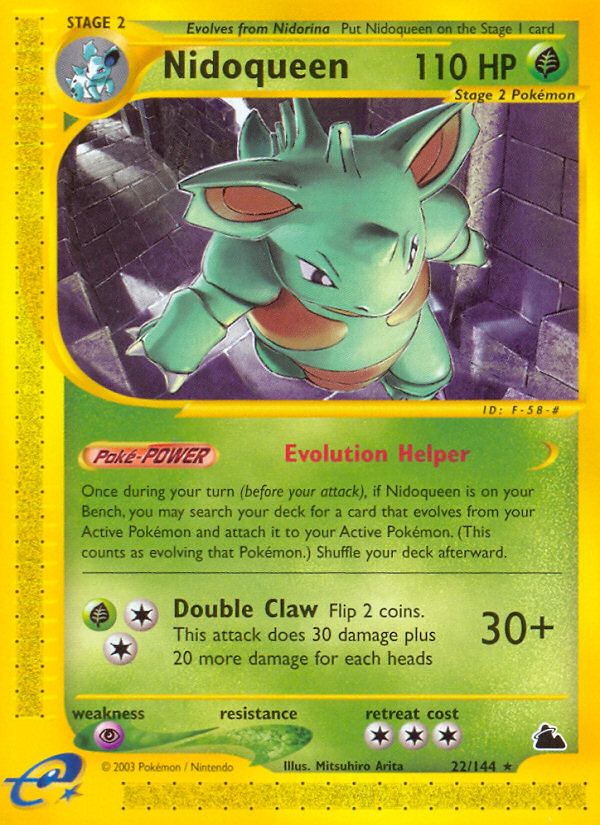 Nidoqueen (22/144) [Skyridge] - Destination Retro
