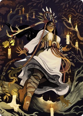 Candlegrove Witch 2 Art Card [Innistrad: Midnight Hunt Art Series] - Destination Retro