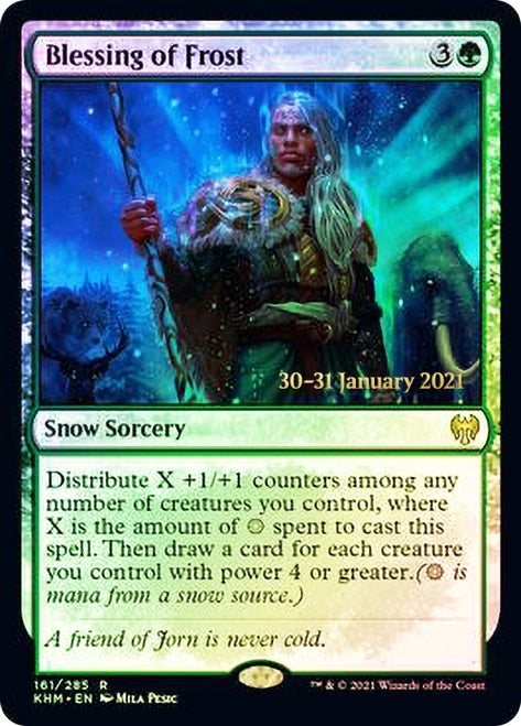 Blessing of Frost  [Kaldheim Prerelease Promos] - Destination Retro