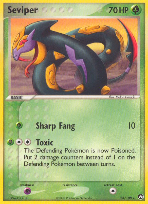 Seviper (23/108) [EX: Power Keepers] - Destination Retro