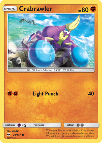 Crabrawler (73/147) [Sun & Moon: Burning Shadows] - Destination Retro
