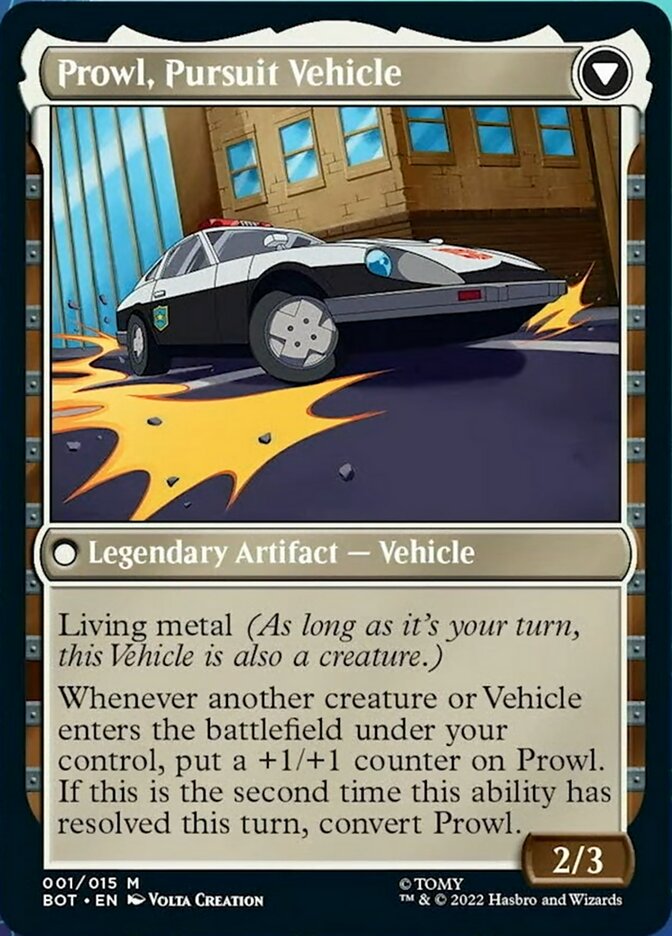 Prowl, Stoic Strategist // Prowl, Pursuit Vehicle [Universes Beyond: Transformers] - Destination Retro