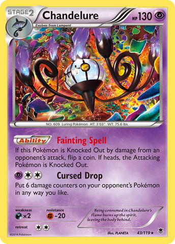 Chandelure (43/119) [XY: Phantom Forces] - Destination Retro