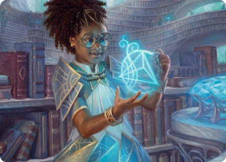 Zimone, Quandrix Prodigy Art Card [Strixhaven: School of Mages Art Series] - Destination Retro
