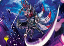 Blade-Blizzard Kitsune Art Card (Gold-Stamped Signature) [Kamigawa: Neon Dynasty Art Series] - Destination Retro