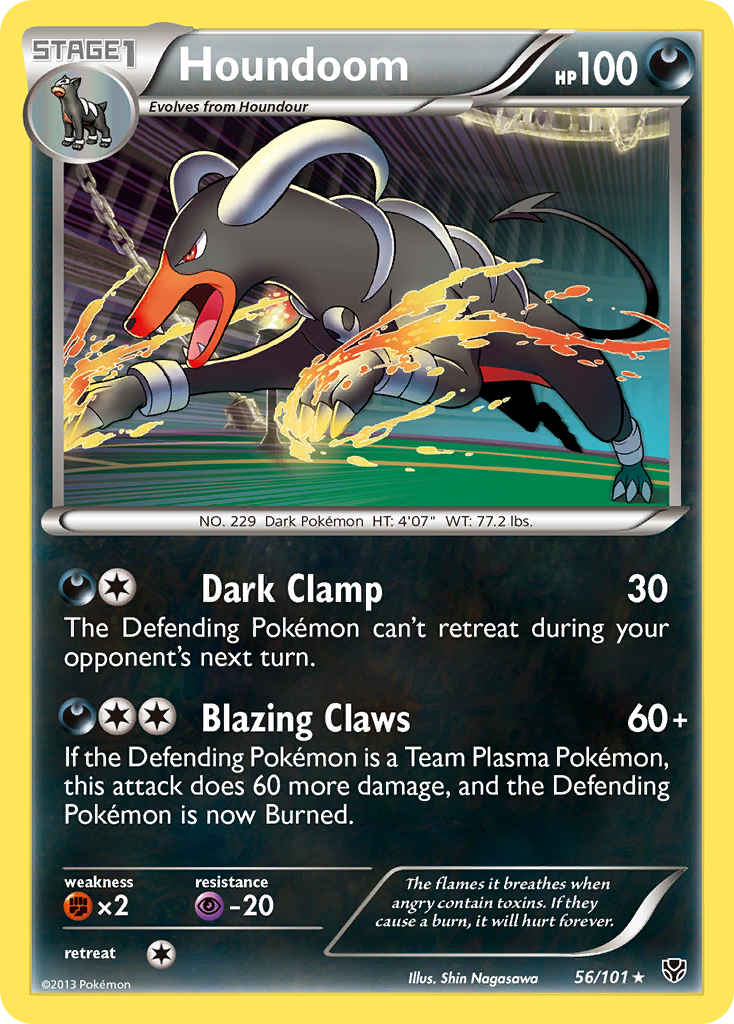 Houndoom (56/101) [Black & White: Plasma Blast] - Destination Retro