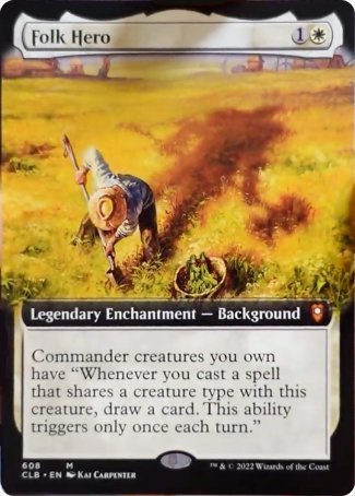 Folk Hero (Extended Art) [Commander Legends: Battle for Baldur's Gate] - Destination Retro