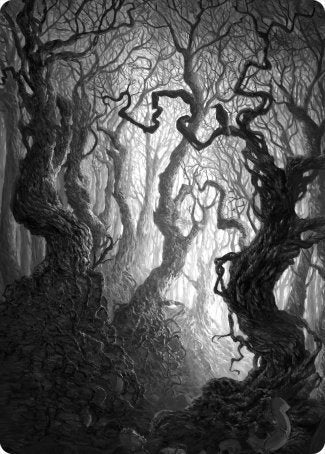Forest 2 Art Card [Innistrad: Midnight Hunt Art Series] - Destination Retro