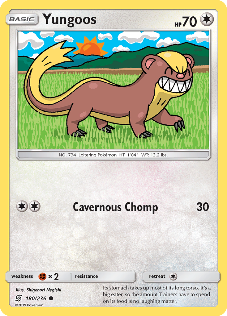 Yungoos (180/236) [Sun & Moon: Unified Minds] - Destination Retro