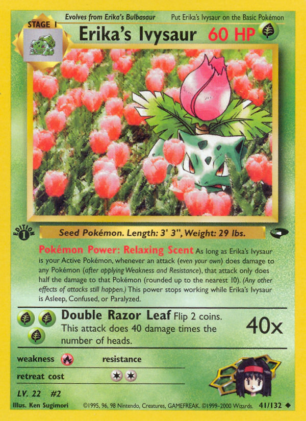 Erika's Ivysaur (41/132) [Gym Challenge 1st Edition] - Destination Retro