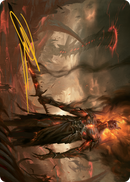 Ashen Reaper Art Card (Gold-Stamped Signature) [March of the Machine Art Series] - Destination Retro