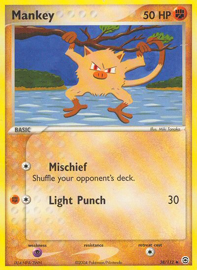Mankey (38/112) [EX: FireRed & LeafGreen] - Destination Retro