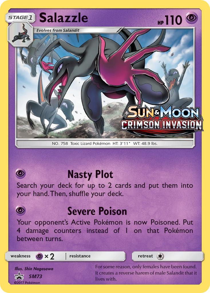 Salazzle (SM73) [Sun & Moon: Black Star Promos] - Destination Retro