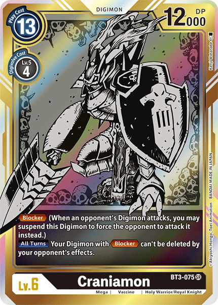 Craniamon [BT3-075] (Alternate Art) [Release Special Booster Ver.1.5] - Destination Retro