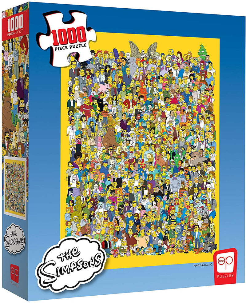 The Simpsons Cast of Thousands 1000-Piece Puzzle - Destination Retro