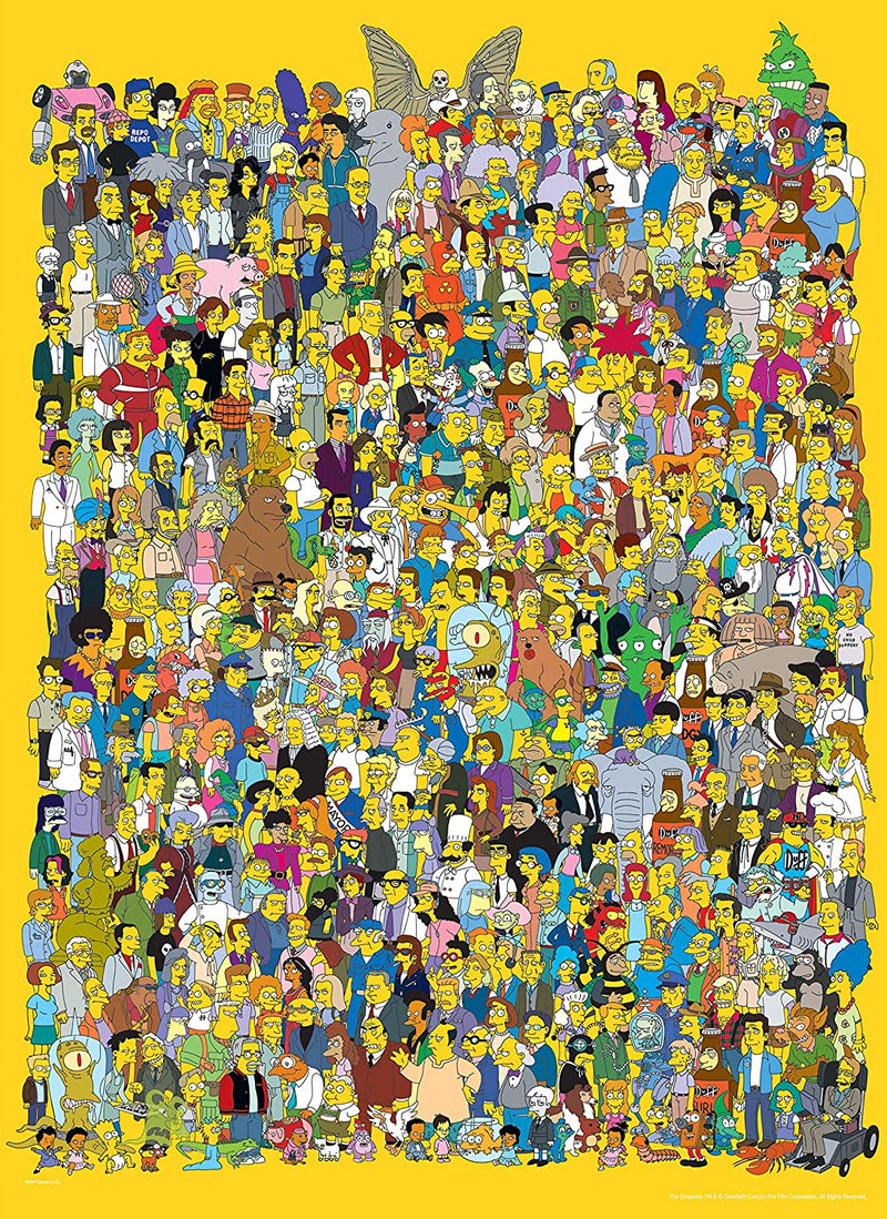 The Simpsons Cast of Thousands 1000-Piece Puzzle - Destination Retro