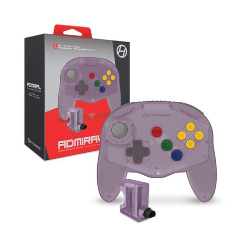 N64 - Admiral Premium Wireless BT Controller for N64 (Amethyst Purple) - Hyperkin - Destination Retro