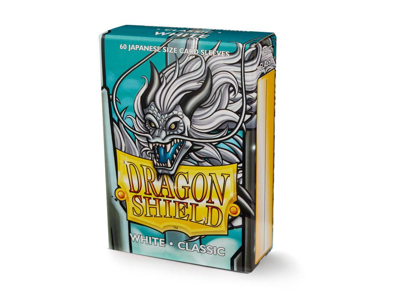 Dragon Shield Matte Sleeve - White ‘Fulgor’ 60ct - Destination Retro