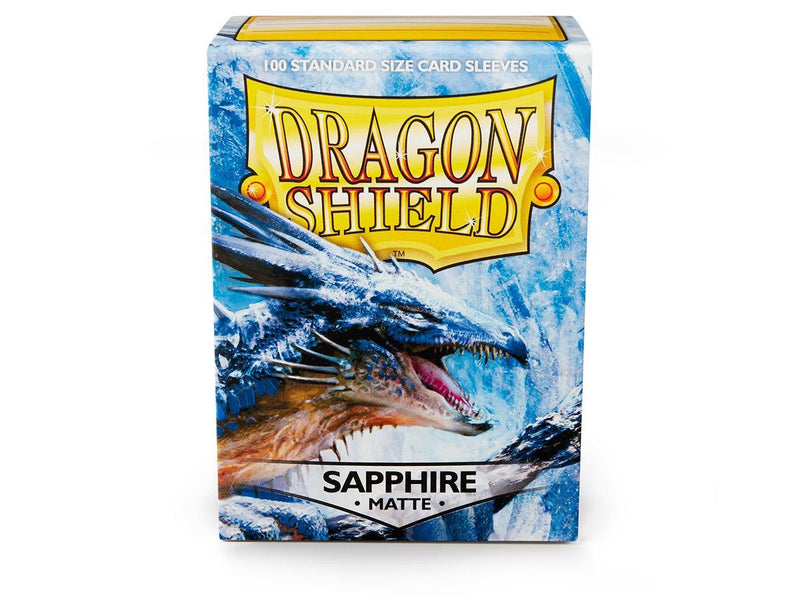 Dragon Shield Matte Sleeve - Sapphire ‘Roiin & Royenna’ 100ct - Destination Retro