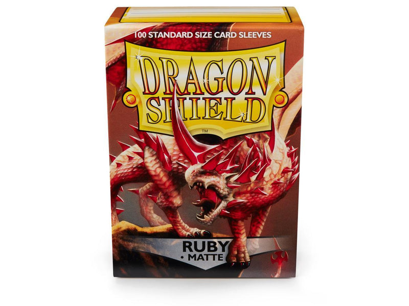 Dragon Shield Matte Sleeve - Ruby ‘Rubis’ 100ct - Destination Retro