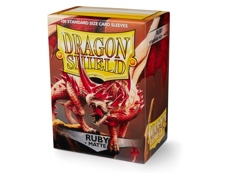 Dragon Shield Matte Sleeve - Ruby ‘Rubis’ 100ct - Destination Retro