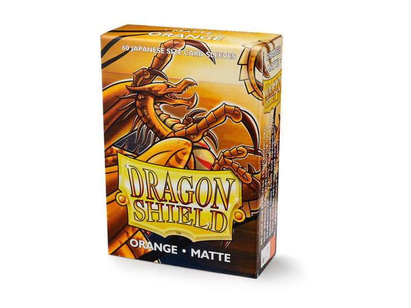 Dragon Shield Matte Sleeve - Orange ‘Kurang’ 60ct - Destination Retro