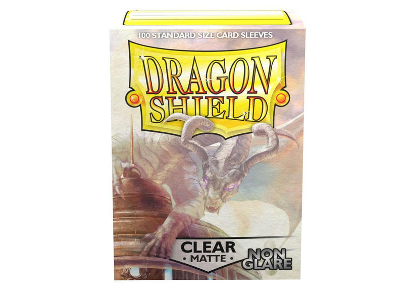 Dragon Shield Non-Glare Sleeve - Clear ‘Mantem’ 100ct - Destination Retro