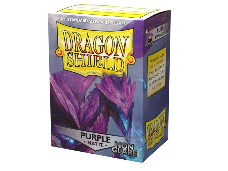 Dragon Shield Non-Glare Sleeve - Purple ‘Amifist’ 100ct - Destination Retro