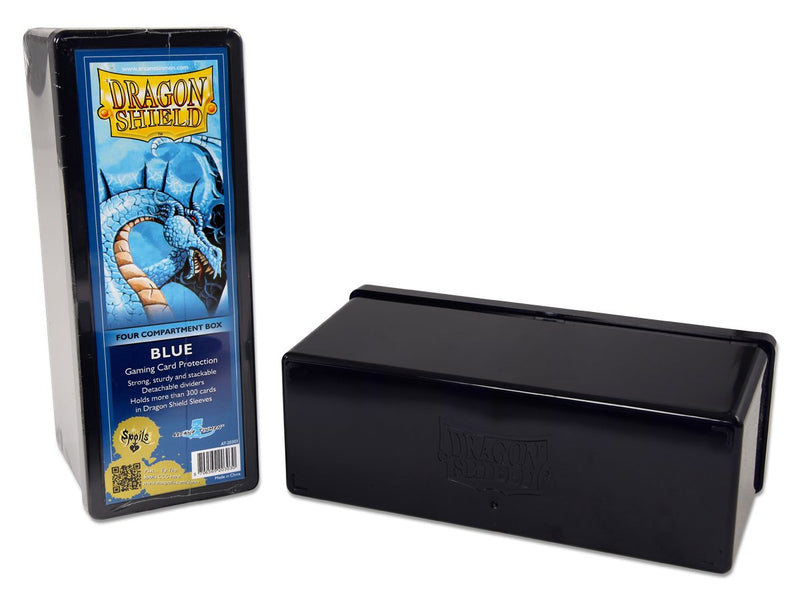 Dragon Shield Four Compartment Box – Blue - Destination Retro