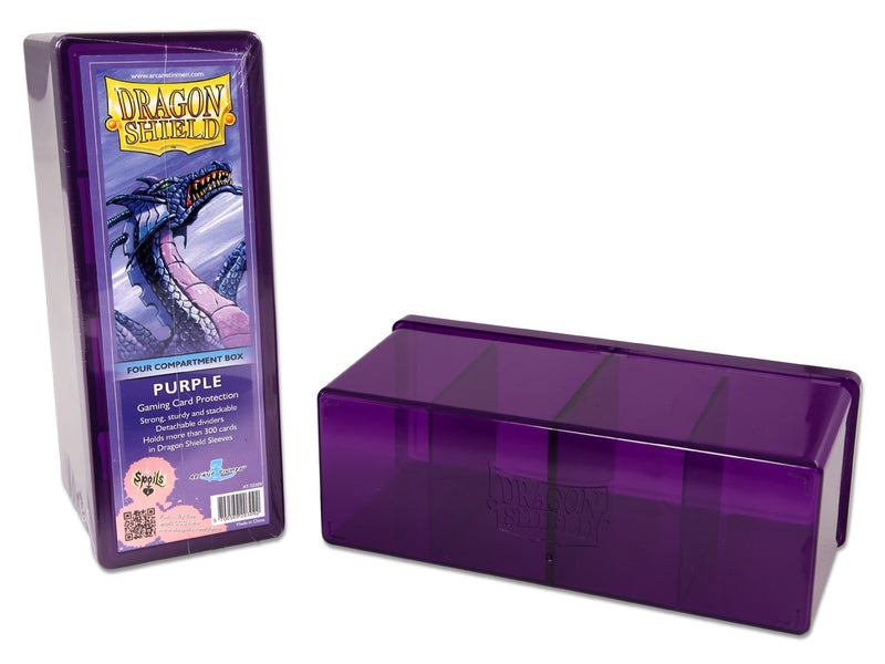 Dragon Shield Four Compartment Box – Purple - Destination Retro