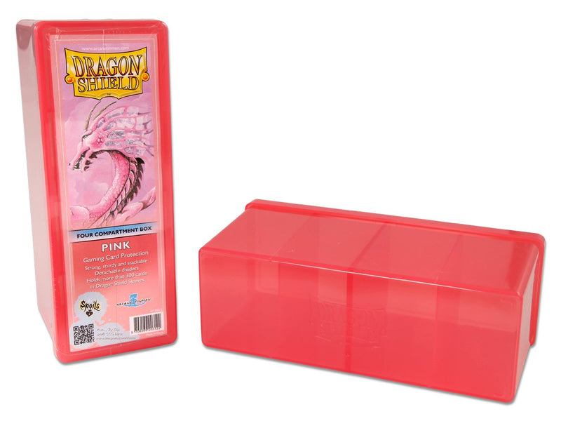 Dragon Shield Four Compartment Box – Pink - Destination Retro