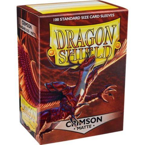 Dragon Shield Matte Sleeve - Crimson ‘Logi’ 100ct - Destination Retro
