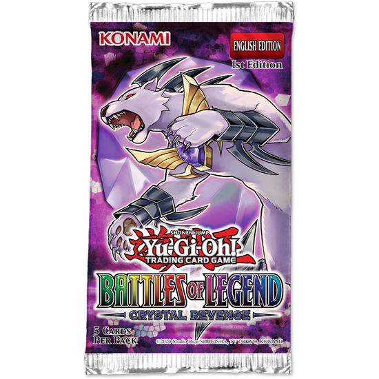YU-GI-OH! - BATTLES OF LEGEND: CRYSTAL REVENGE BOOSTER PACK - 1ST EDITION - Destination Retro