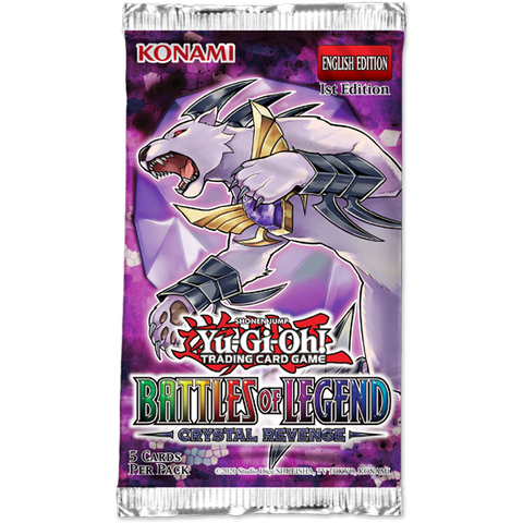 YU-GI-OH! - BATTLES OF LEGEND: CRYSTAL REVENGE BOOSTER PACK - 1ST EDITION - Destination Retro