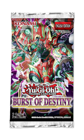 YU-GI-OH! - BURST OF DESTINY - BOOSTER PACK (1ST EDITION) - Destination Retro