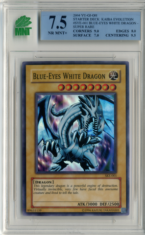 MNT - 7.5 -  Blue-Eyes White Dragon - Super Rare -  Starter Deck: Kaiba Evolution - Destination Retro