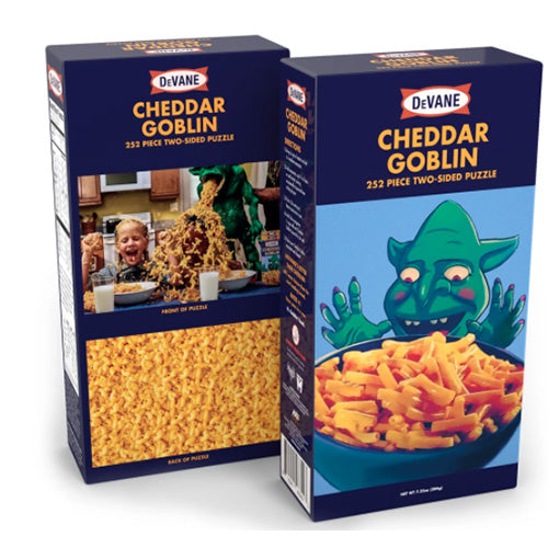 Cheddar Goblin 252pc 2-Sided Puzzle - Destination Retro