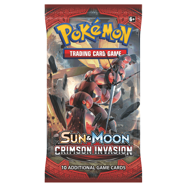 Pokemon Sun and Moon Crimson Invasion Booster Pack - Destination Retro