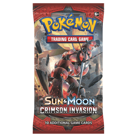 Pokemon Sun and Moon Crimson Invasion Booster Pack - Destination Retro